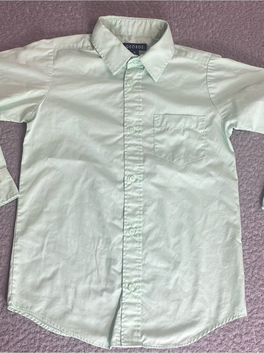 George Light Mint Green Button-Down Shirt